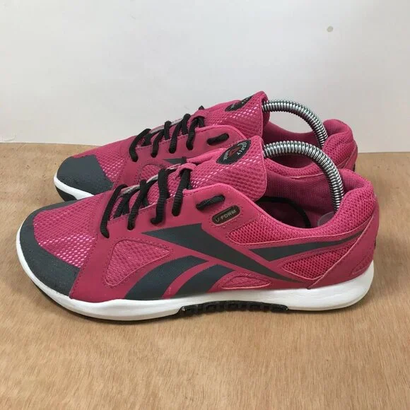 Reebok Crossfit Women Size 9.5Pink Training Lace Up Shoes U Form 023501 - Picture 4 of 9